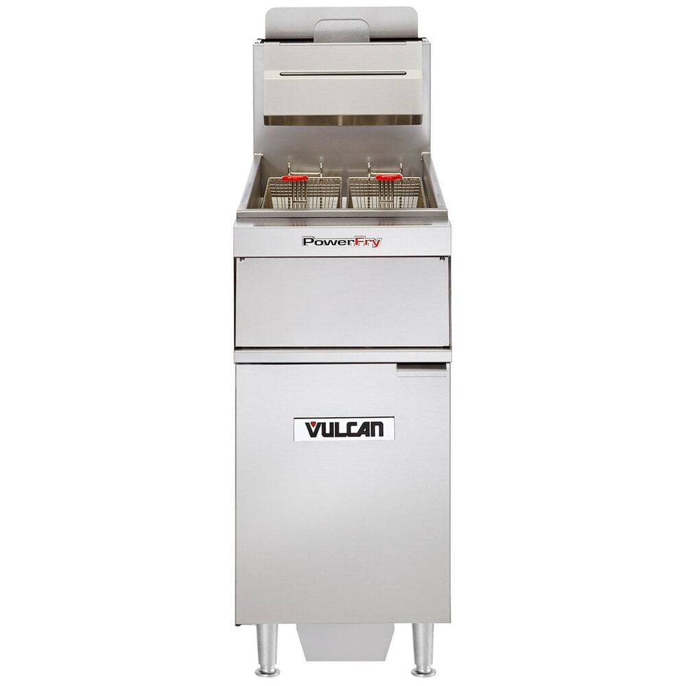 Vulcan VFRY18FLP Liquid Propane 4550 lb. Floor Fryer with Solid State