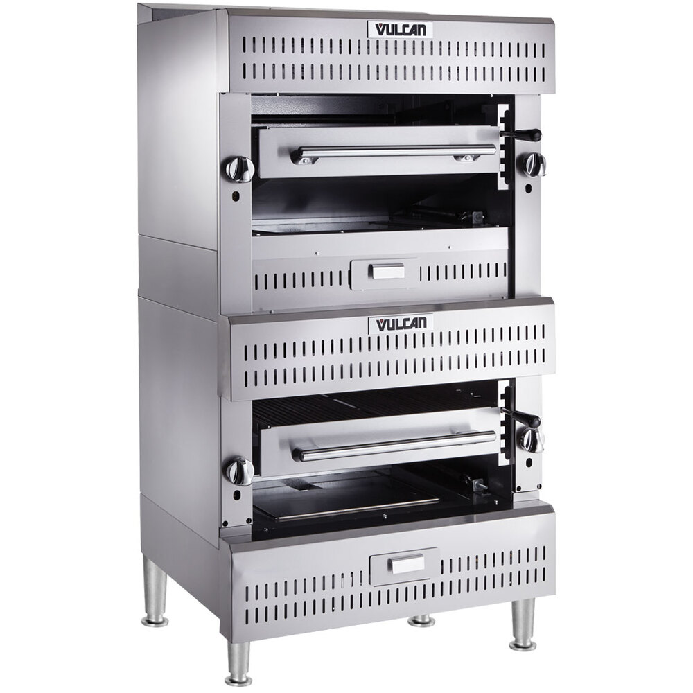 Vulcan VBI2NAT Natural Gas Double Upright Ceramic / Infrared Broiler