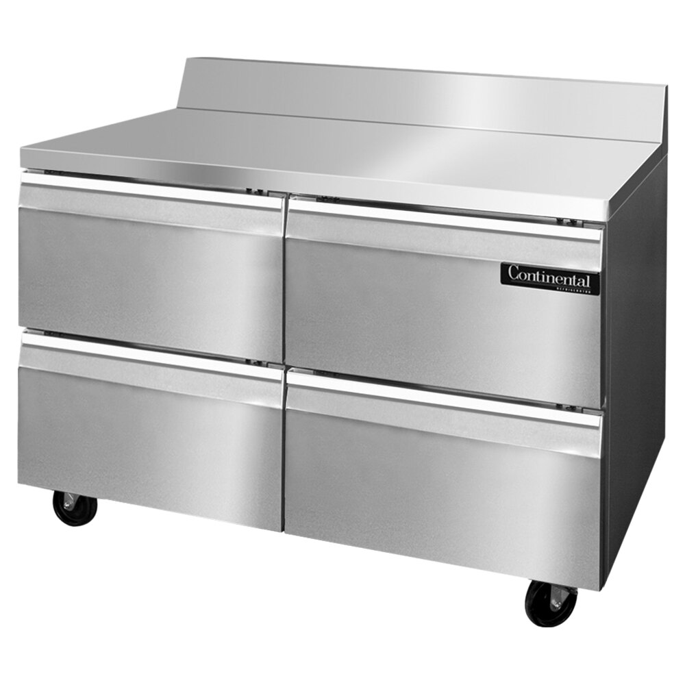 Continental Refrigerator SWF48BSD 48" Worktop Freezer with Four