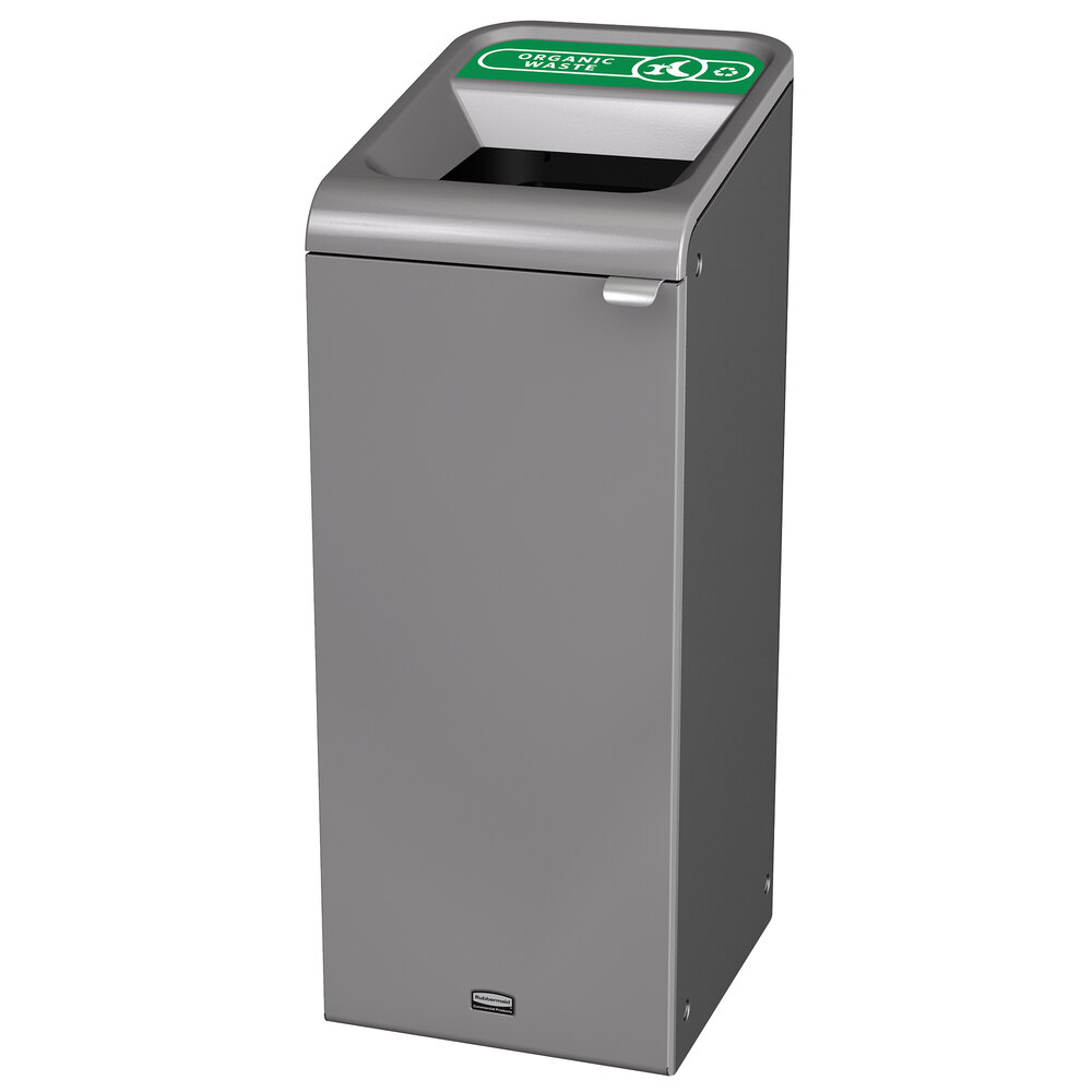 Rubbermaid® 1961620 Configure 15 Gallon Stenni Gray 1 Stream