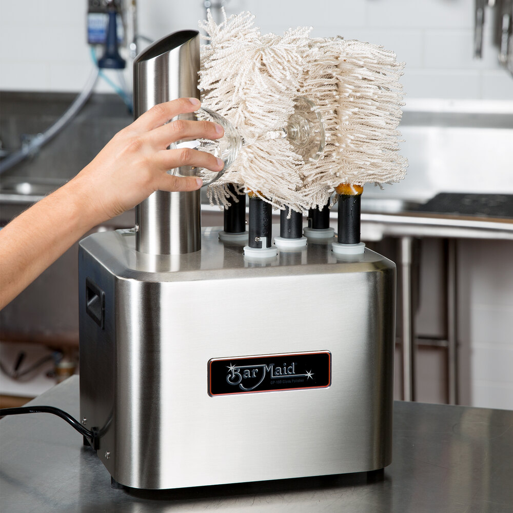 Bar Maid GP100 Electric Glass Polisher Set with Extra