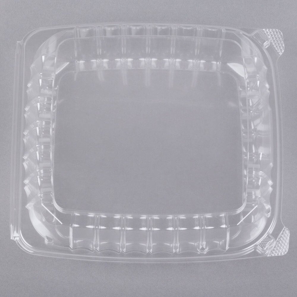 Dart C57PST1 ClearSeal Hinged Lid Plastic Container 6 x 5 13/16 x 3 -  500/Case