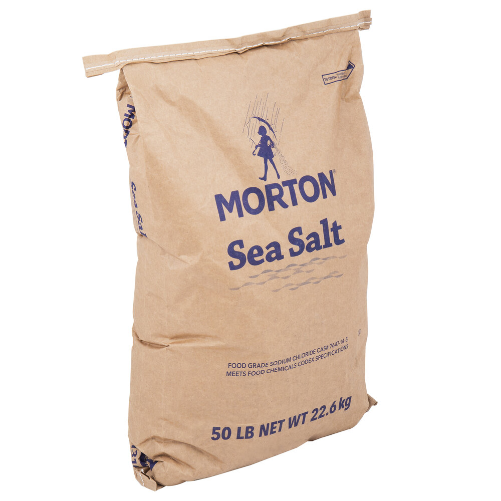 Morton Fine Sea Salt in Bulk (50 lb) staurantStore