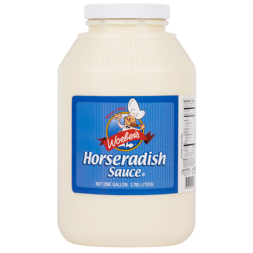 Woeber's 1 Gallon Horseradish Sauce 4/Case