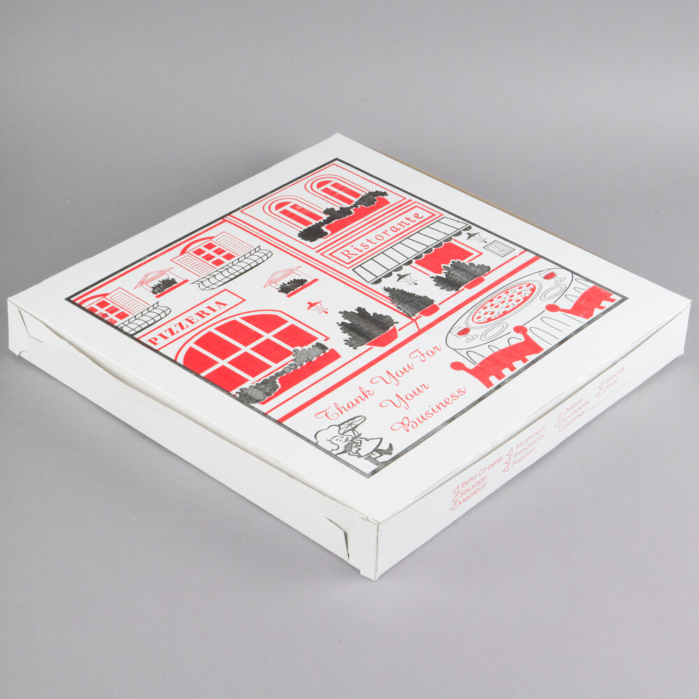 Choice 16" x 16" x 2" Clay Coated Customizable Pizza Box 100/Bundle