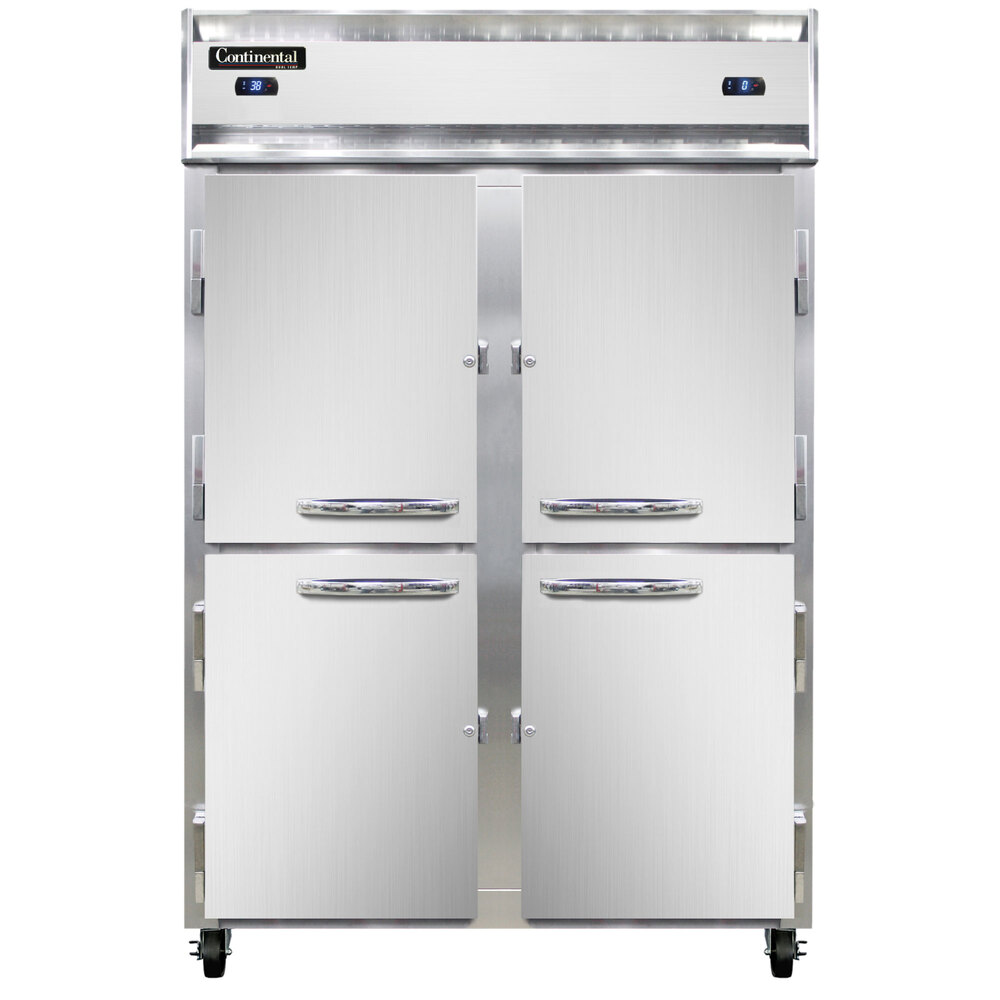 Continental Refrigerator 2RFHD 52" Half Door Dual Temperature ReachIn