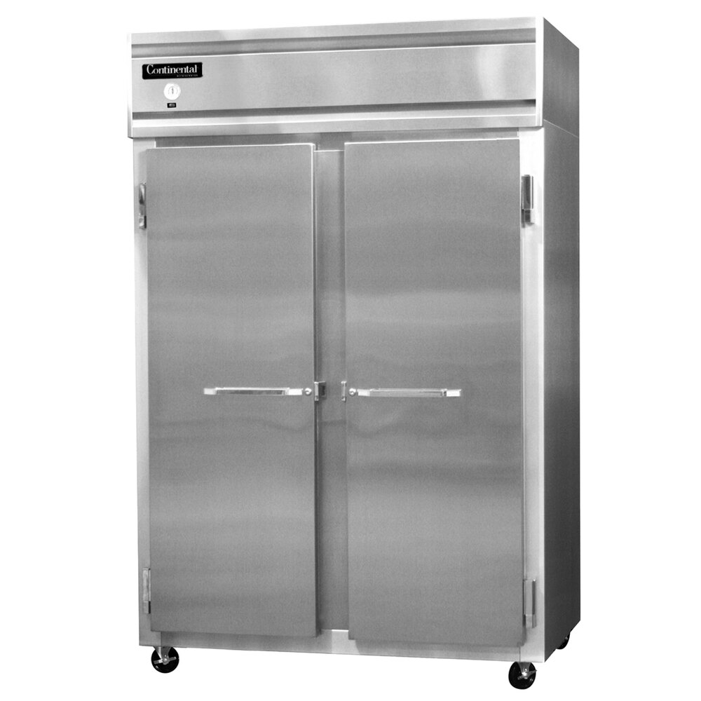 Continental Refrigerator 2FSSA 52" Solid Door Shallow Depth ReachIn
