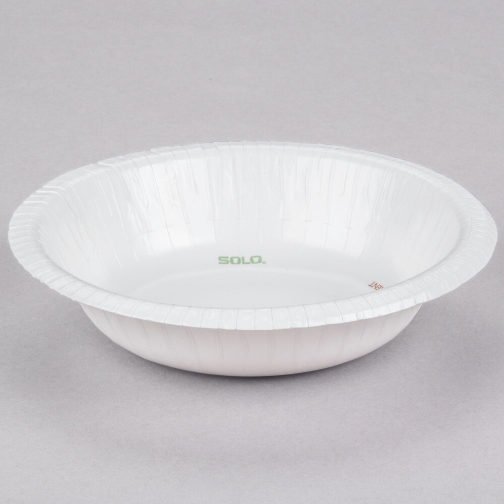 Dart Solo HB12B J7234 Bare 12 Oz Heavy Weight Paper Bowl 125 Pack