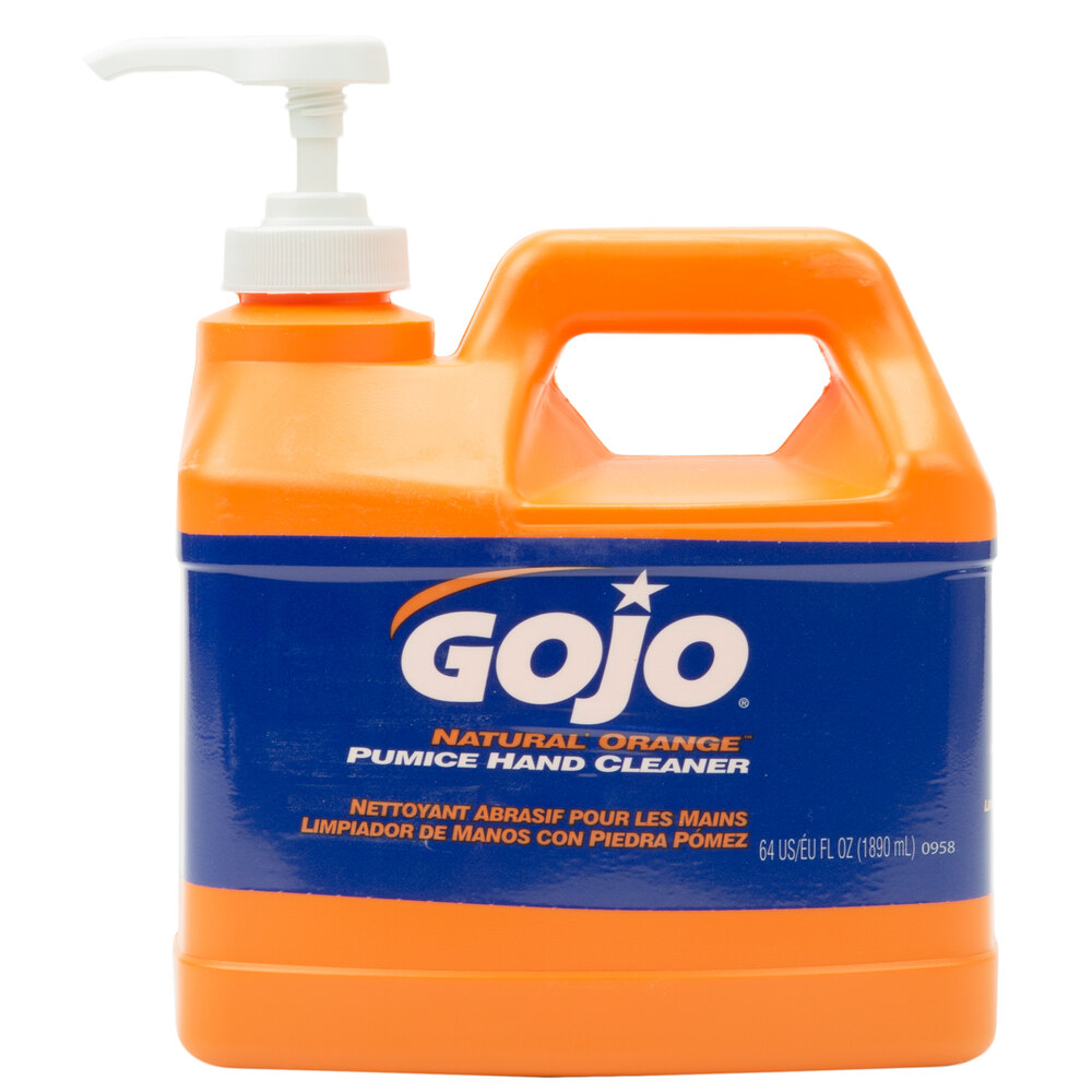 GOJO® 095804 1/2 Gallon Natural Orange Pumice Hand Cleaner