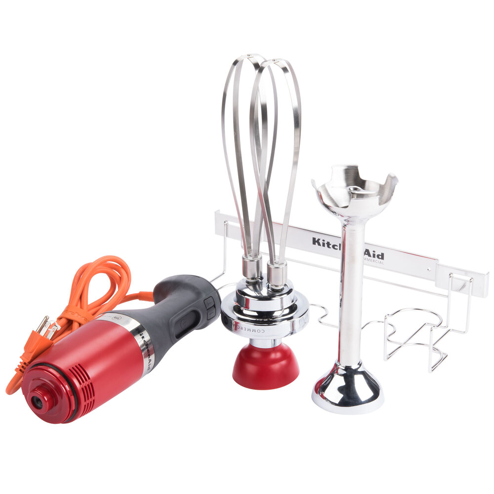 KitchenAid Immersion Blender with 10" Blending Arm and Whisk Attachment