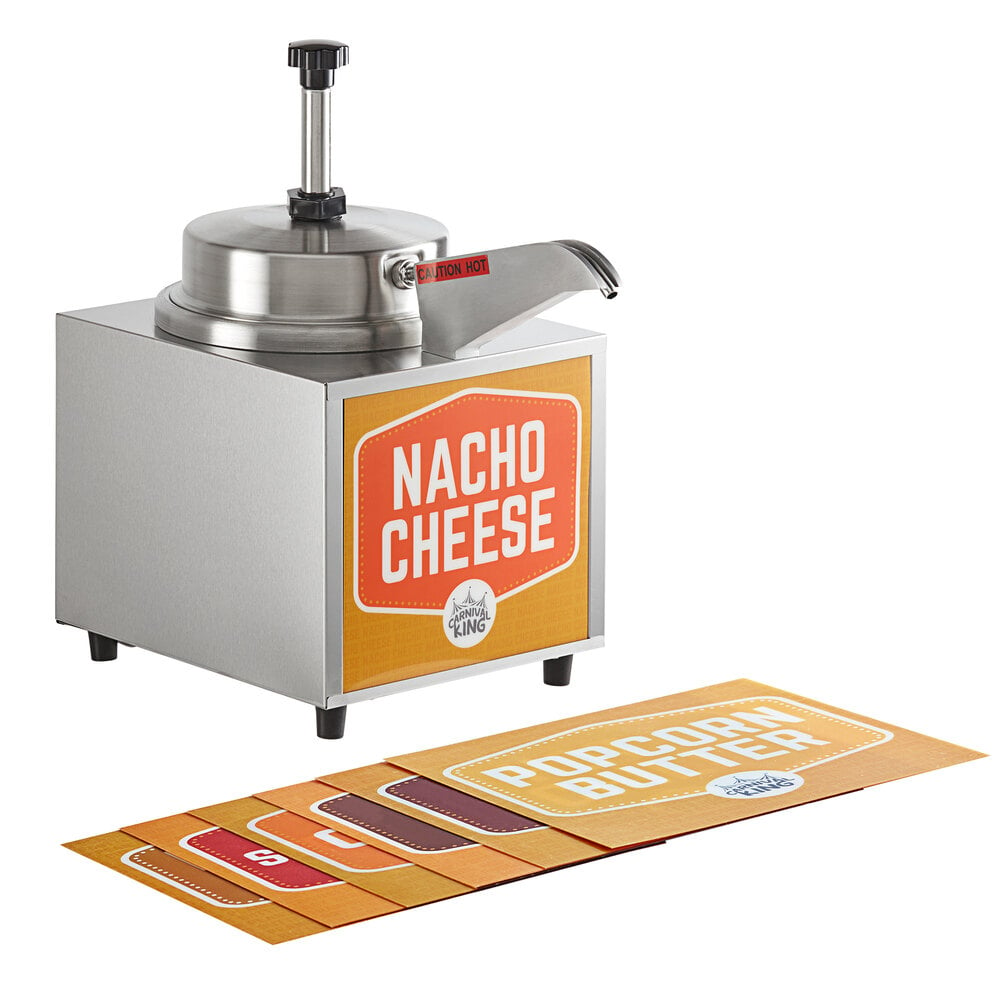 Caramel Hot Fudge Nacho Cheese Dispenser Warmer Paragon 2028C Heated Spout 