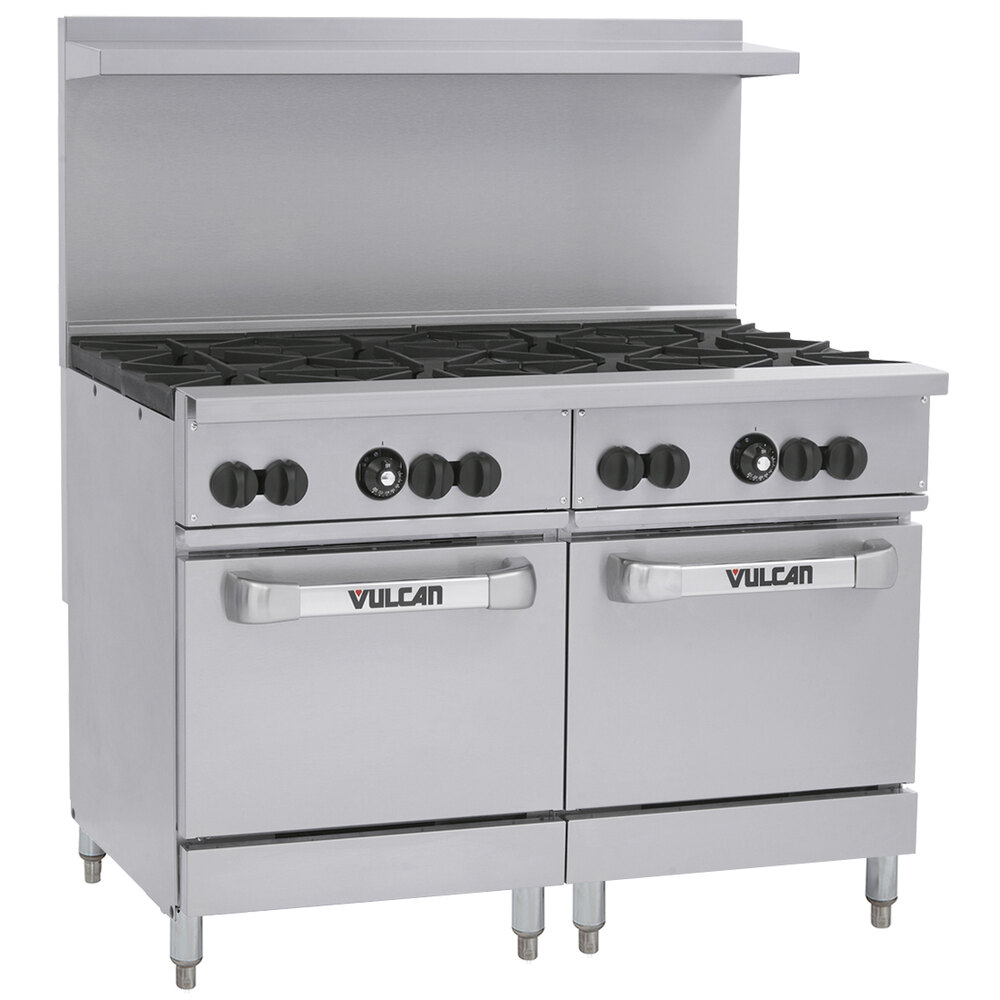 Vulcan 48SS8BP Endurance Liquid Propane 8 Burner 48" Range with 2