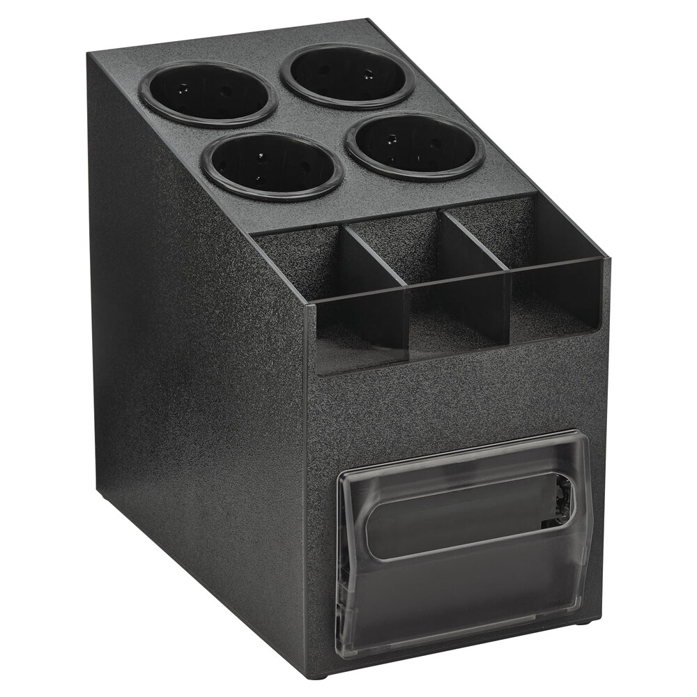 Vollrath CTNFO06 Countertop Napkin Dispenser / Organizer with 4 Cylinders