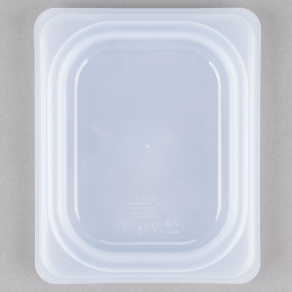 Cambro 80PPCWSC190 Camwear 1/8 Size Translucent Polypropylene Seal Cover