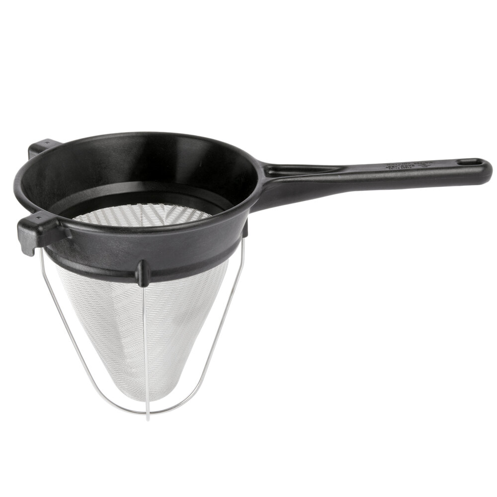 Matfer Bourgeat 017360MC 8" Exoglass Bouillon Strainer / Chinois