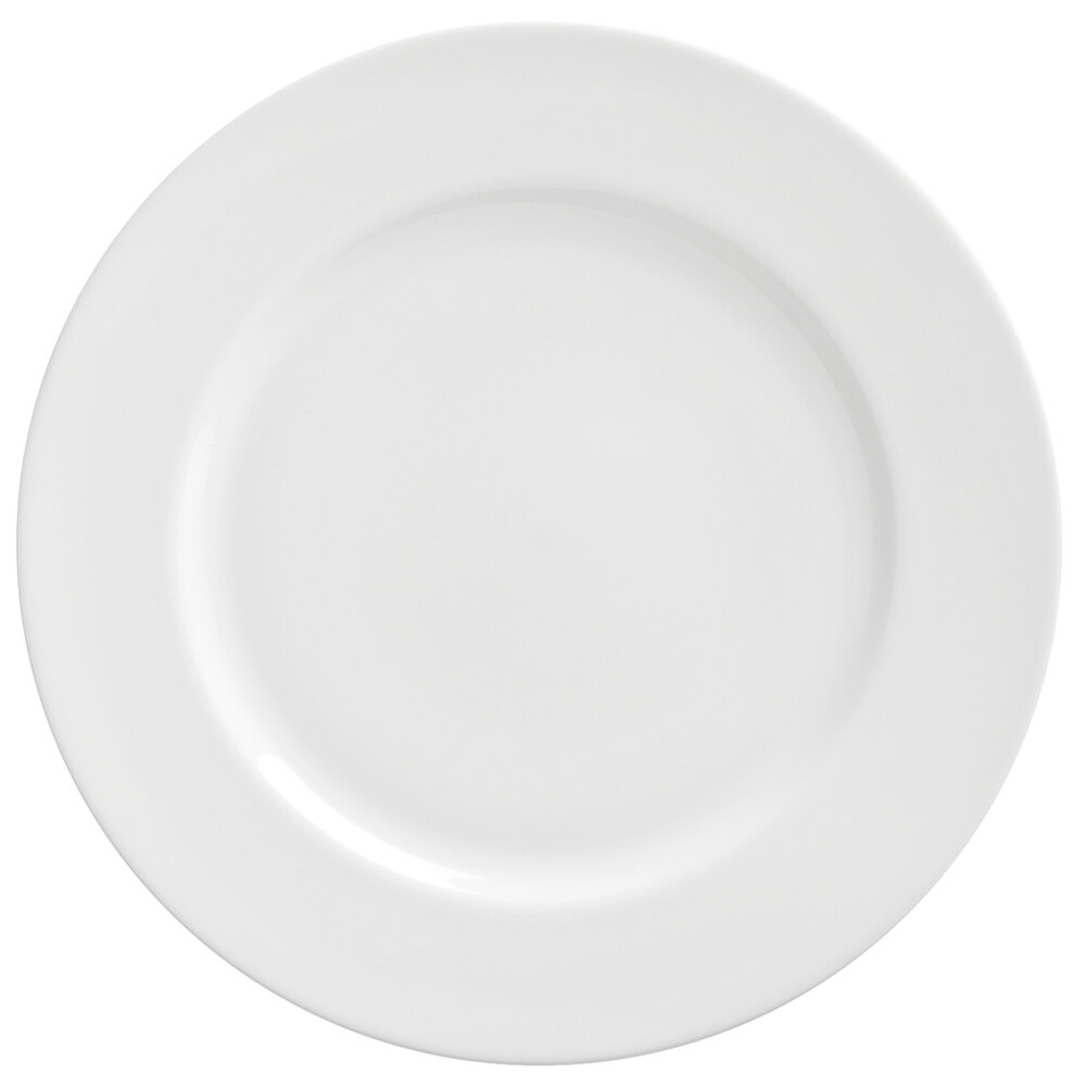 10 Strawberry Street RW0004 Royal White 8" White Round Porcelain Salad