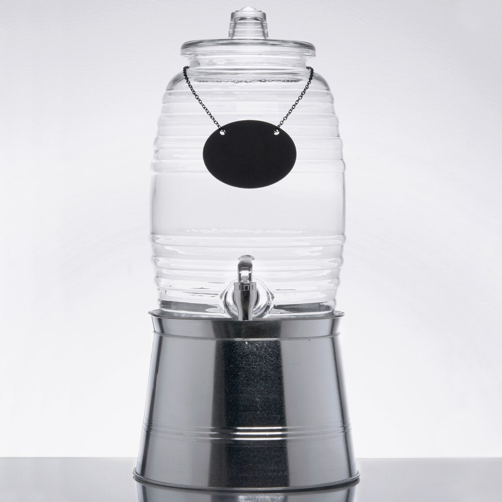 Choice 2.5 Gallon Black Insulated Beverage Dispenser