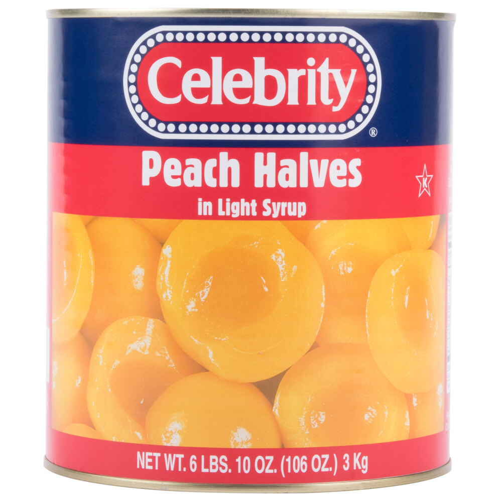 10 Can Peach Halves in Light Syrup 6/Case