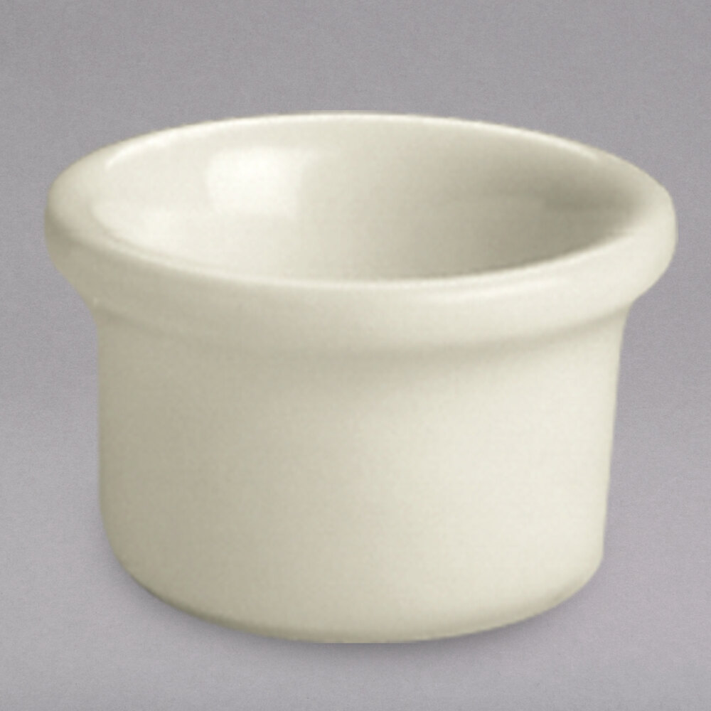 Hall China 3710AWHA Ivory (American White) 1 oz. Round China Ramekin ...