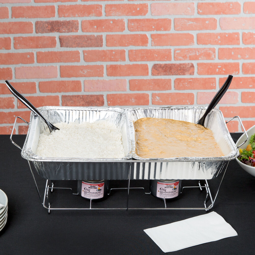 30 Piece Full Size Disposable Buffet Serving Set / Chafer Dish Kit with