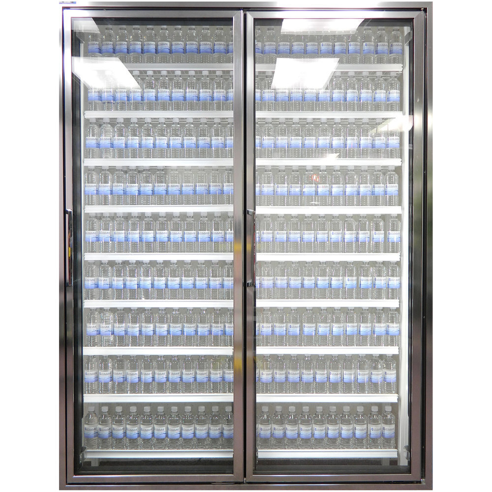 Styleline CL3072HH 20//20 Plus 30" x 72" WalkIn Cooler Merchandiser Doors with Shelving