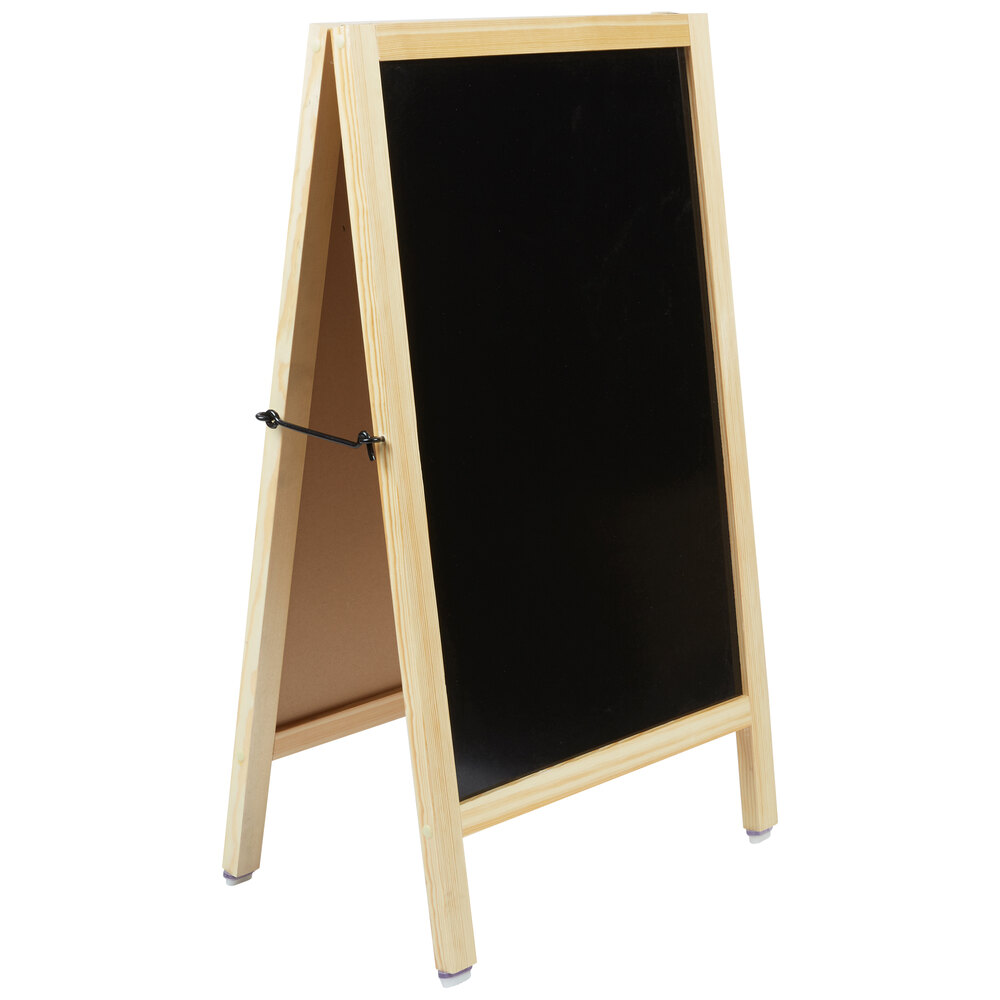 Choice AFrame Marker Board Sidewalk Sign Natural Oak Wood 20" x 34"