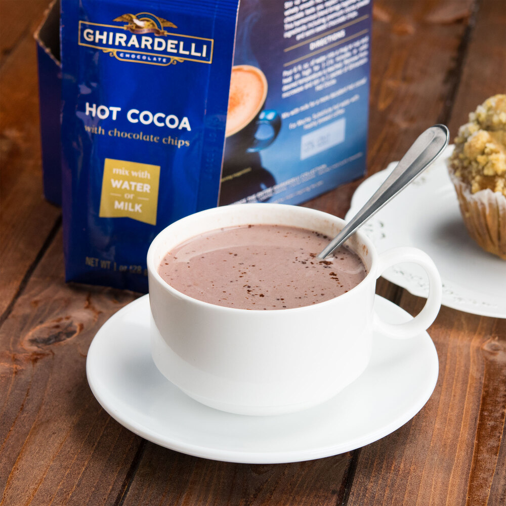 Ghirardelli Hot Cocoa Mix Packets with Chocolate Chips 15/Box