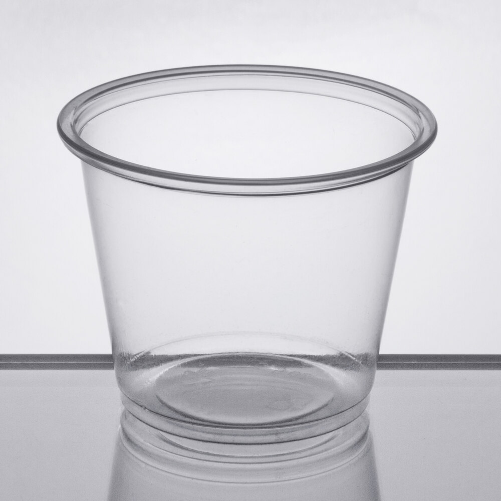 5 5 oz Clear  Plastic Souffle Cup  Portion Cup  2500 Case