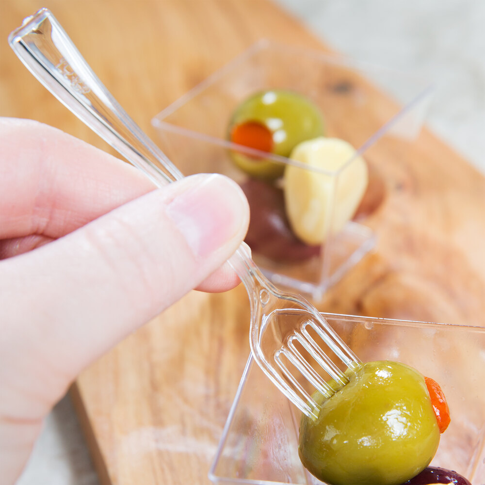 Mini Tasting Forks (Clear) 50/Pack