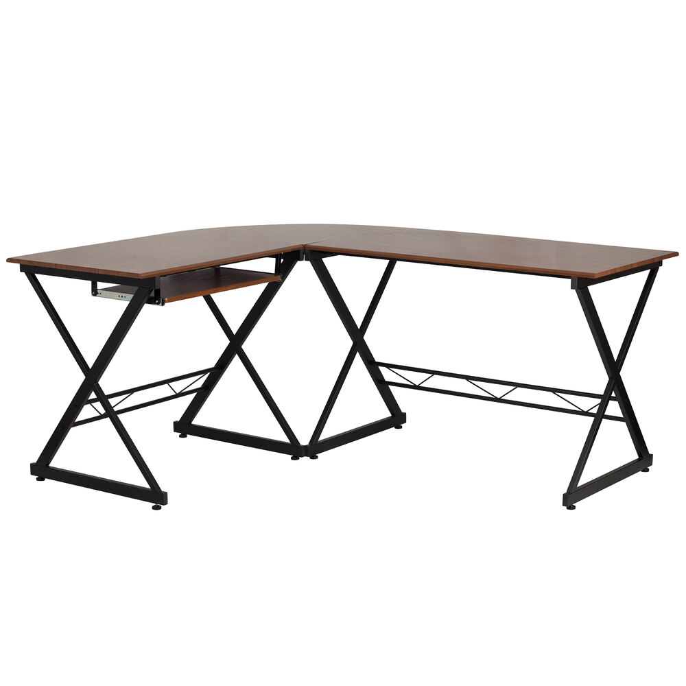 Flash Furniture NANWK109GG Teakwood Laminate Computer Desk with