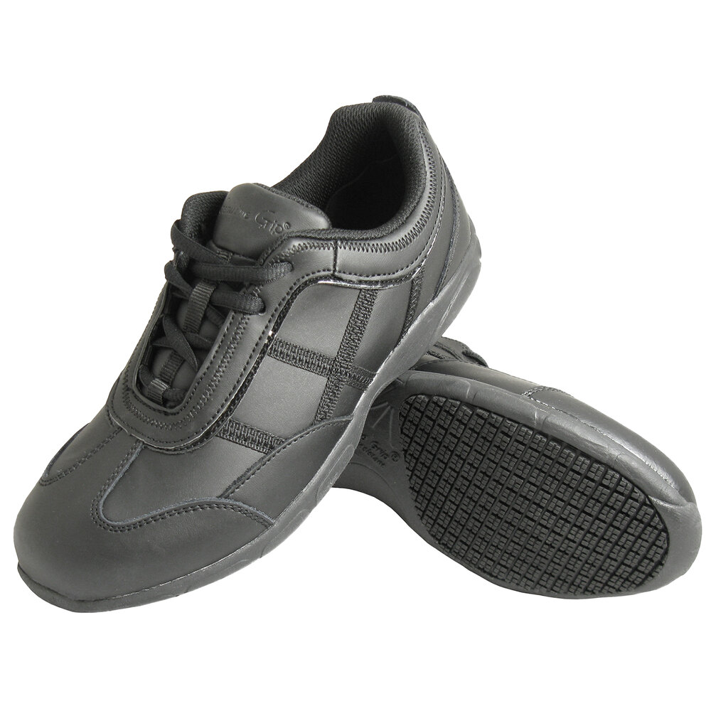 Genuine Grip 330 Women�s Size 7.5 Wide Width Black Leather