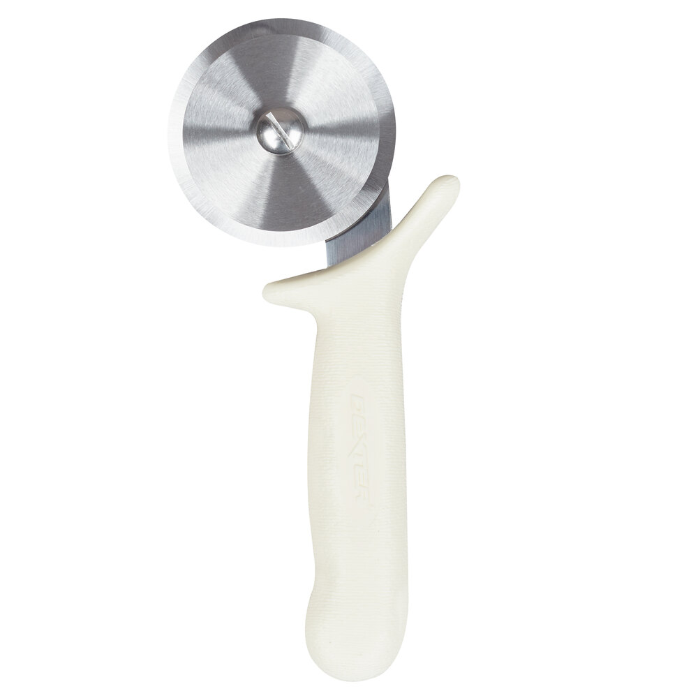 Dexter-Russell 18043 2 3/4 Sani-Safe White Handle Pizza Cutter