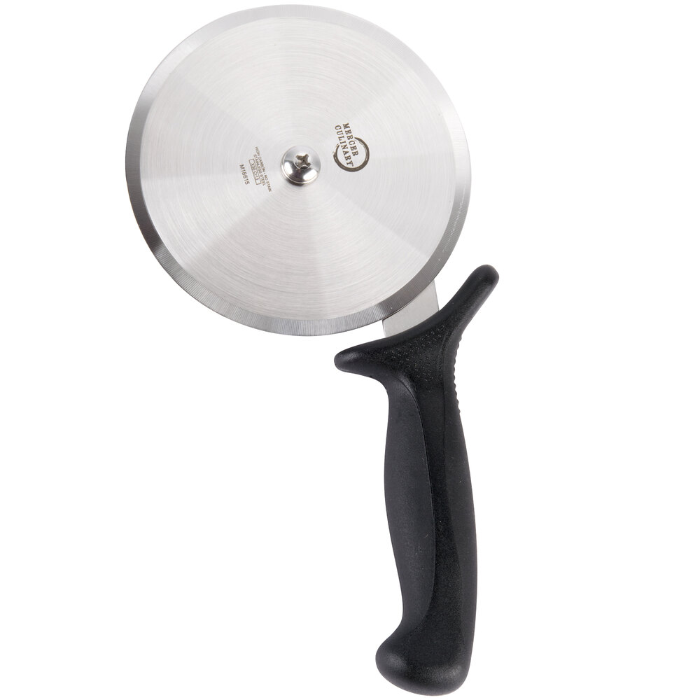 Mercer Culinary M18615BK Millennia® 5 High Carbon Steel Pizza Cutter with Black Handle