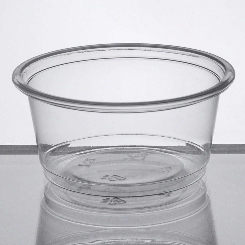 Clear Plastic Jello Jelly Shot Soufflé Salsa Portion Cups with Lids Option 2 oz 