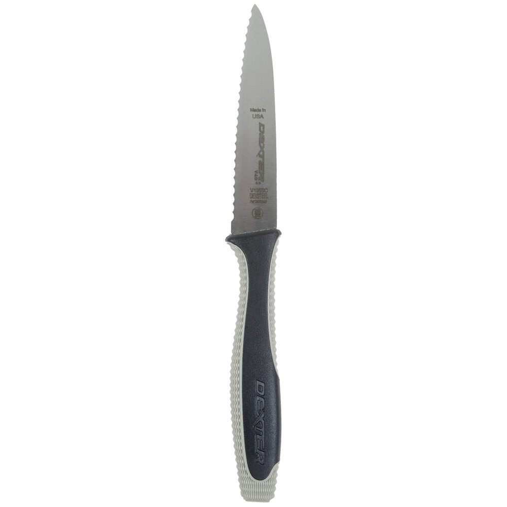 DexterRussell 29493 VLo 3 1/2" Scalloped Edge Paring Knife 2/Pack