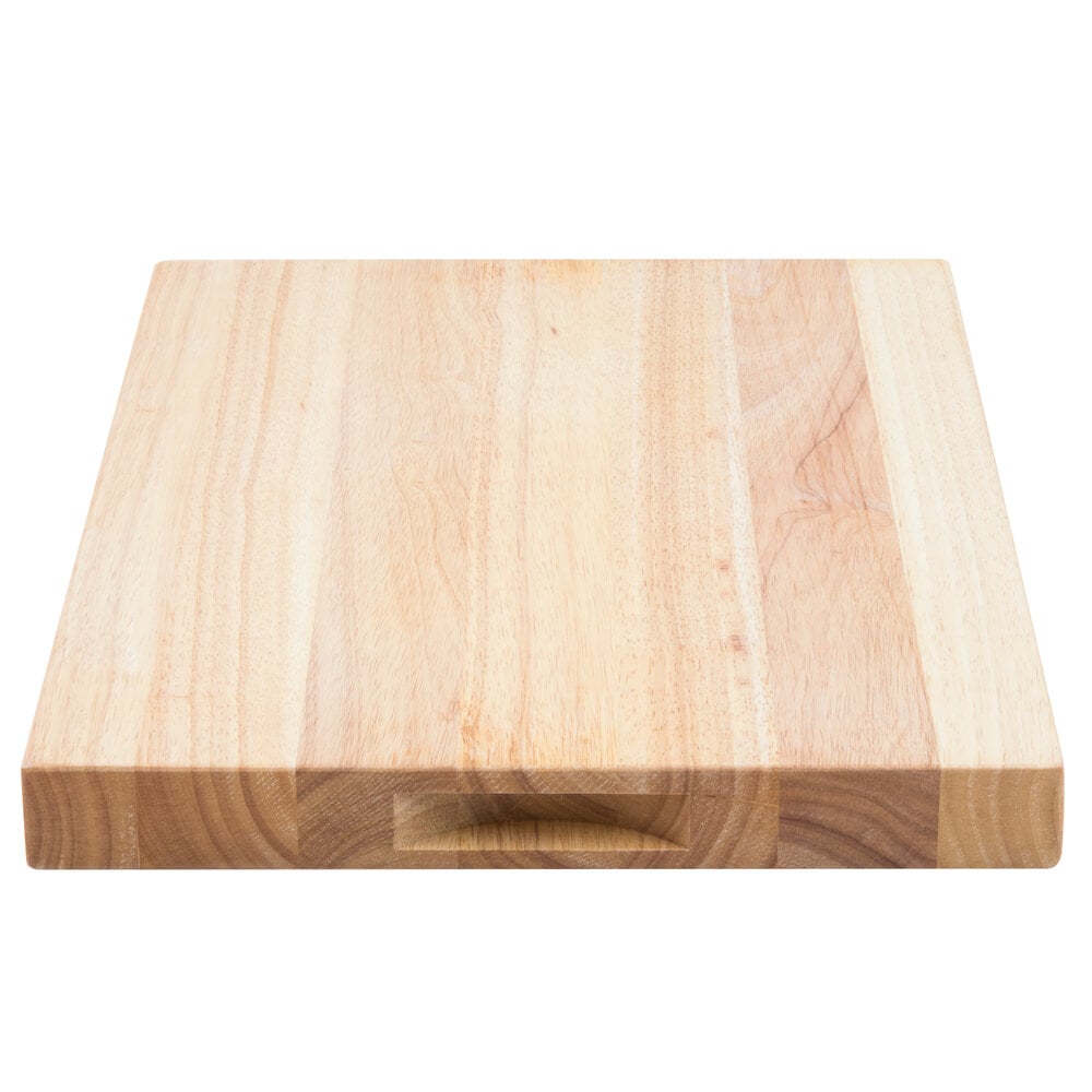 20" x 15" x 1 3/4" Wood Commercial Restaurant Solid Cutting Board Butcher Block 