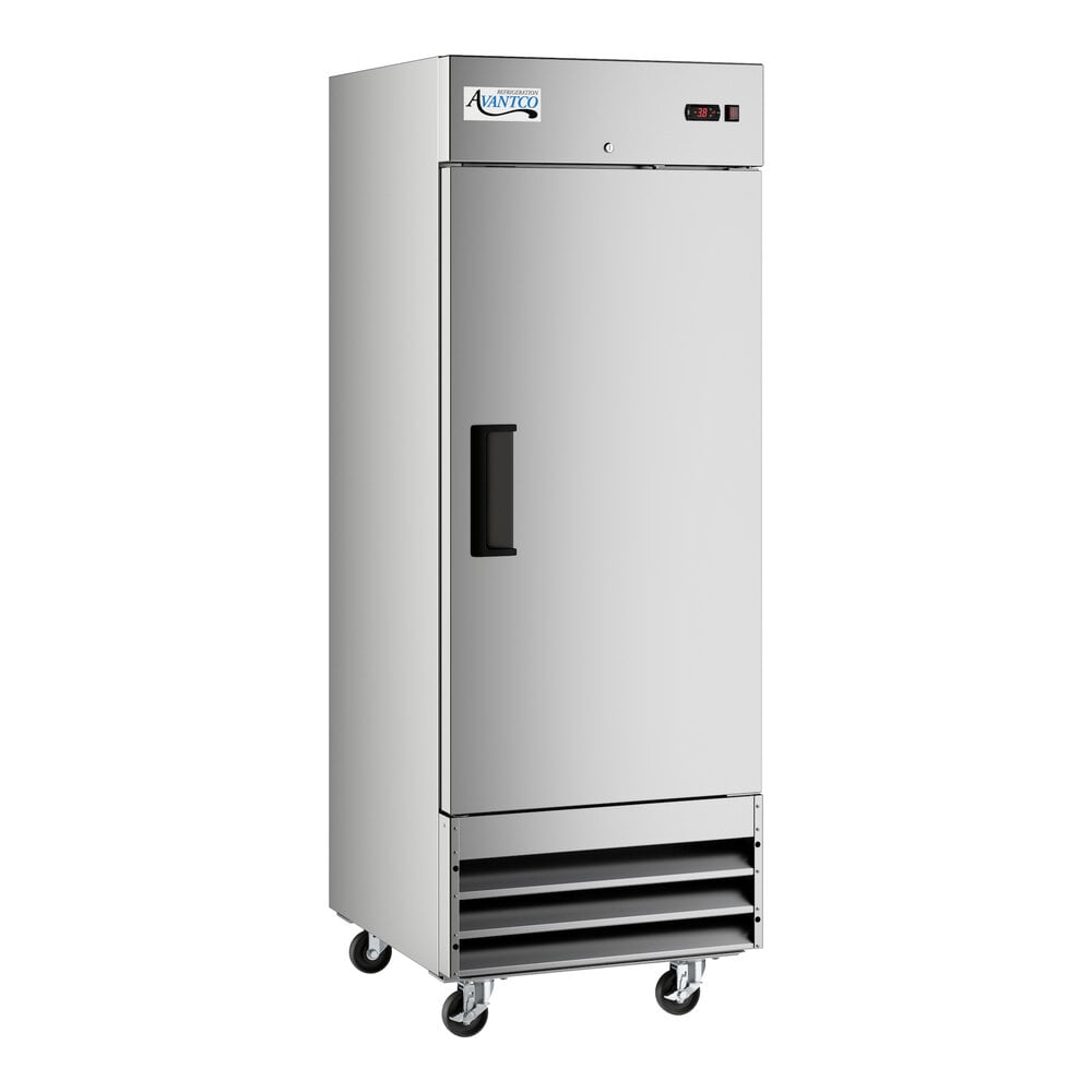 Avantco Refrigeration 178A23FHC — Reach-In Freezer with 1 Solid Door, 28.98"W x 32.2"D x 82.48"H, 20.6 cu ft