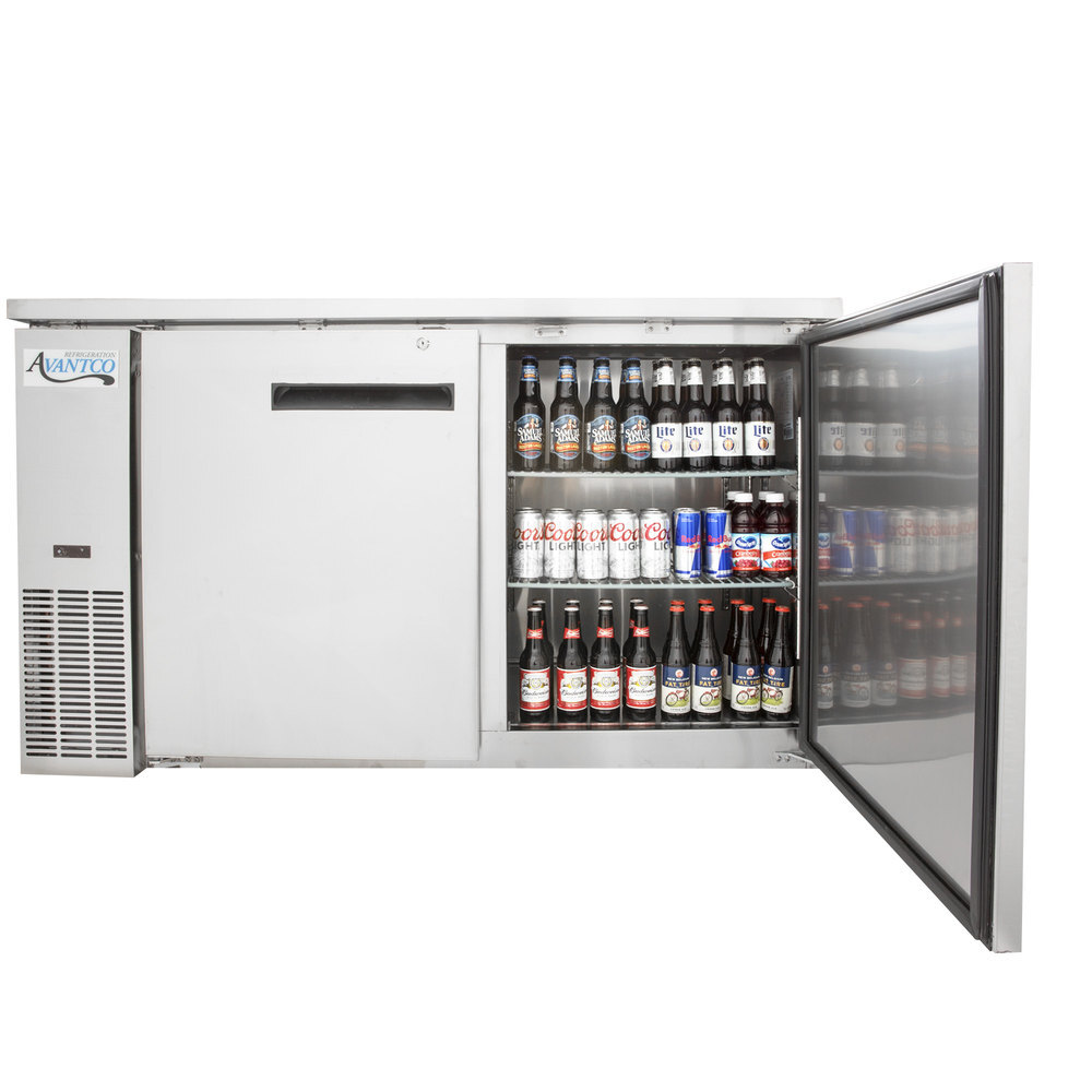 Avantco UBB60HCS 60" Stainless Steel Narrow Solid Door Undercounter
