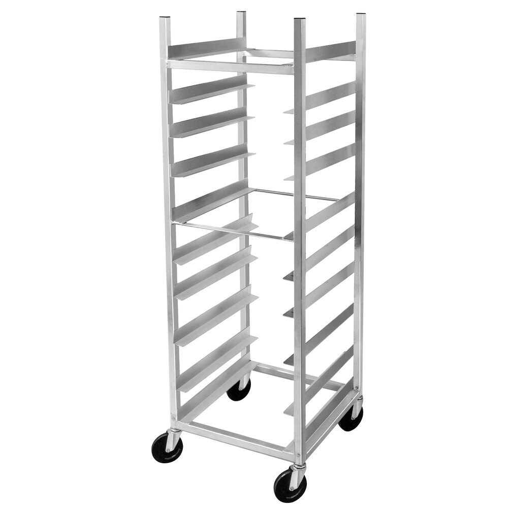 Channel HeavyDuty AXDGRR6 10 Shelf Glass Rack Cart with 6" Spacing