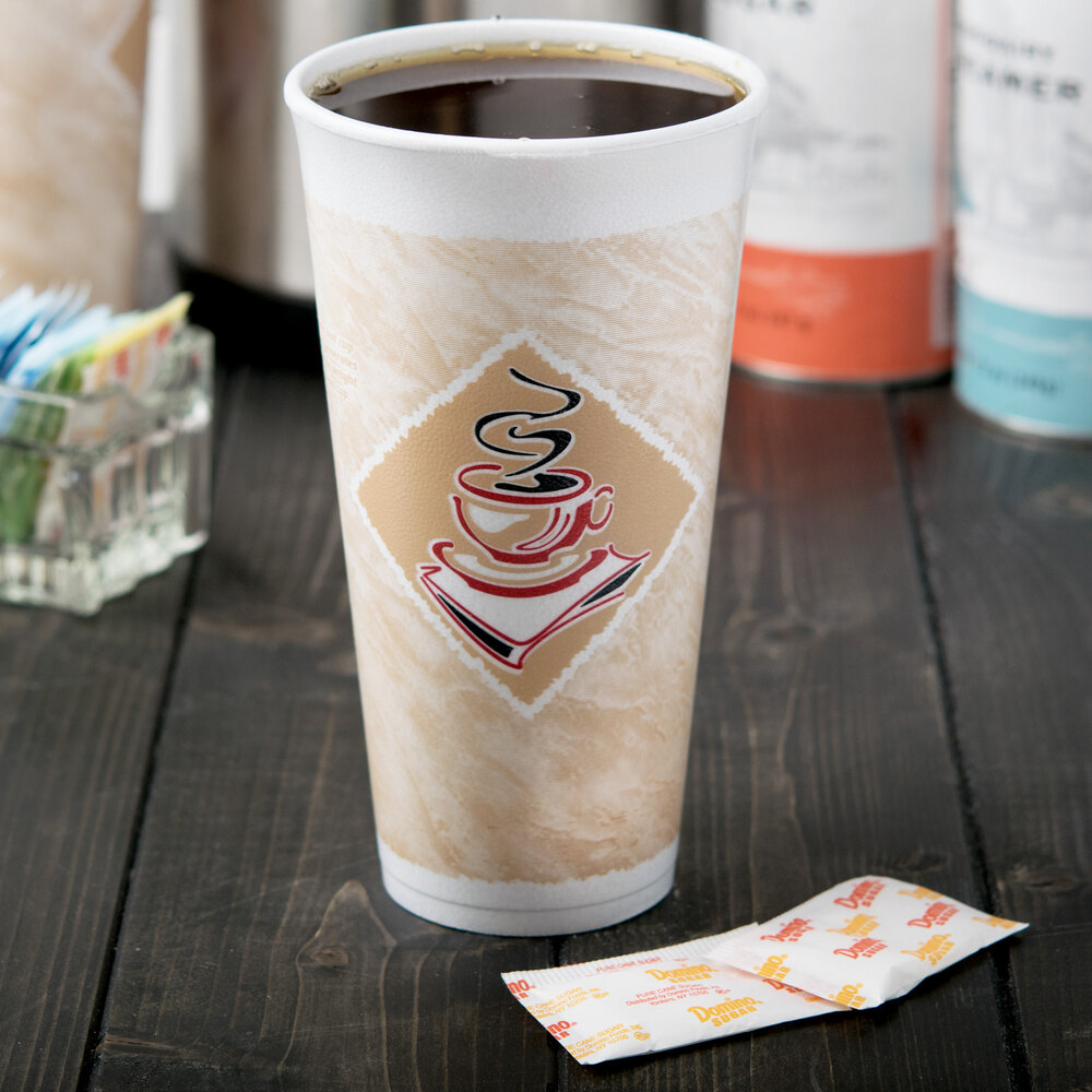 Dart 20X16G 20 oz. Espresso Foam Cup 20/Pack