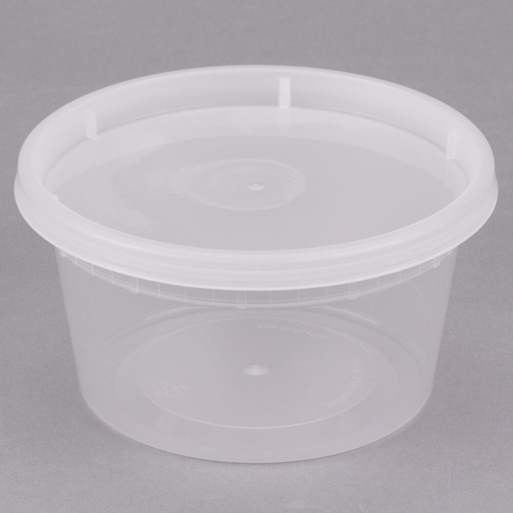 Deli Container, PP, Combo With Lid, 12 Oz, Clear, 240 – AmerCareRoyal