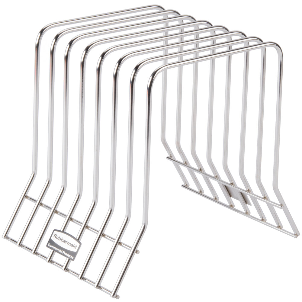 Rubbermaid® 1980414 Color-Coded 7 Board Stainless Steel Cutting Board Rack