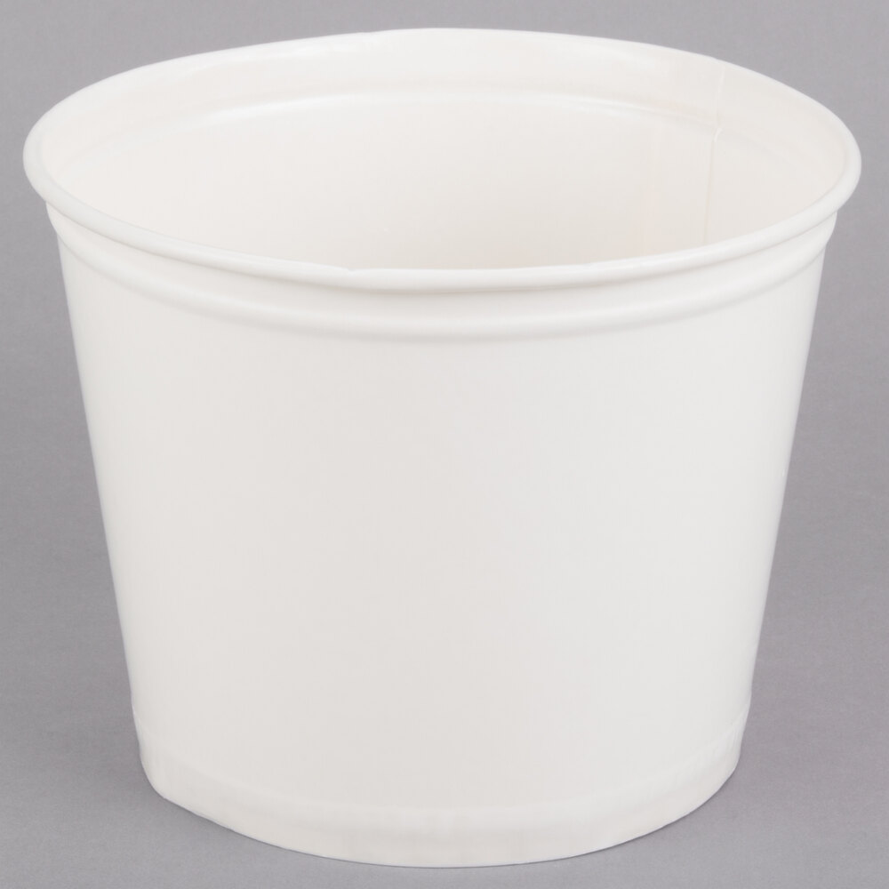 Dart Solo 5T3N0196 5 lb. White Disposable Paper Ice Bucket 100/Case