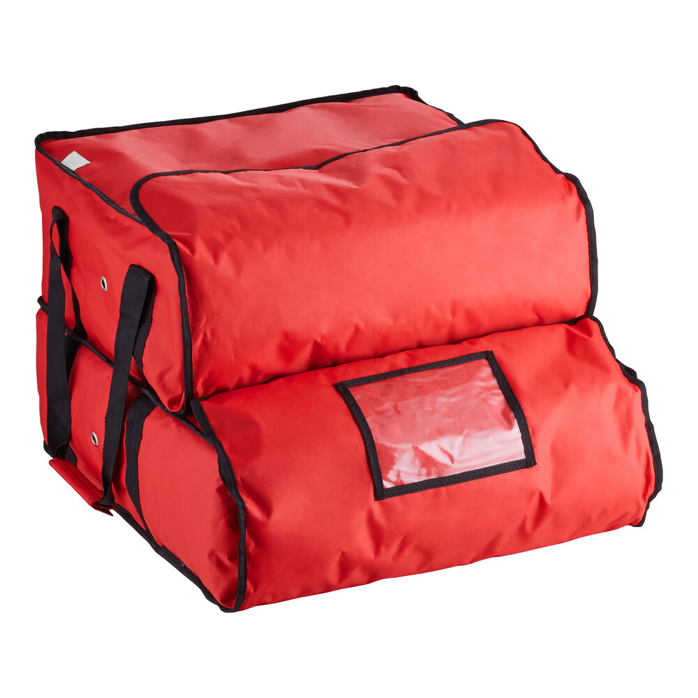 CaterGator Dash Red Nylon Heavy-Duty Insulated Soft-Sided Dual