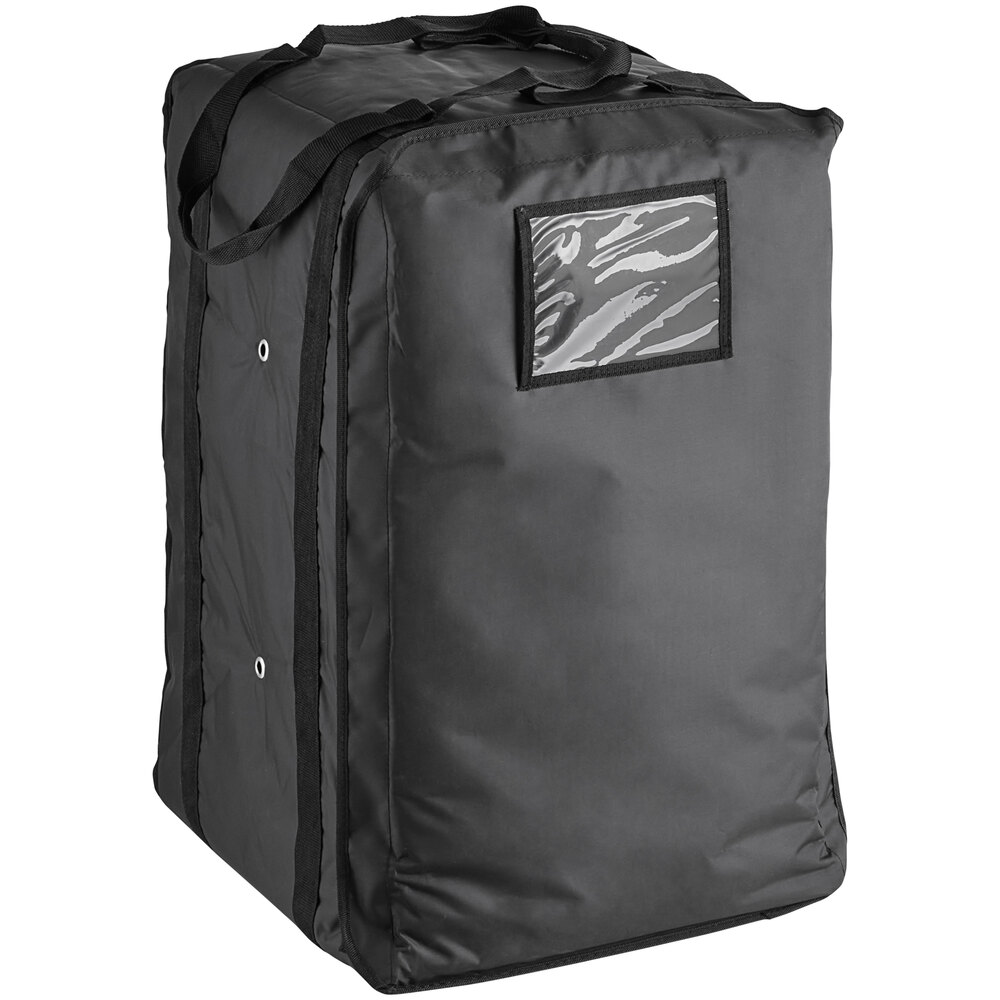 ServIt Insulated Pizza Delivery Bag Black SoftSided HeavyDuty Nylon
