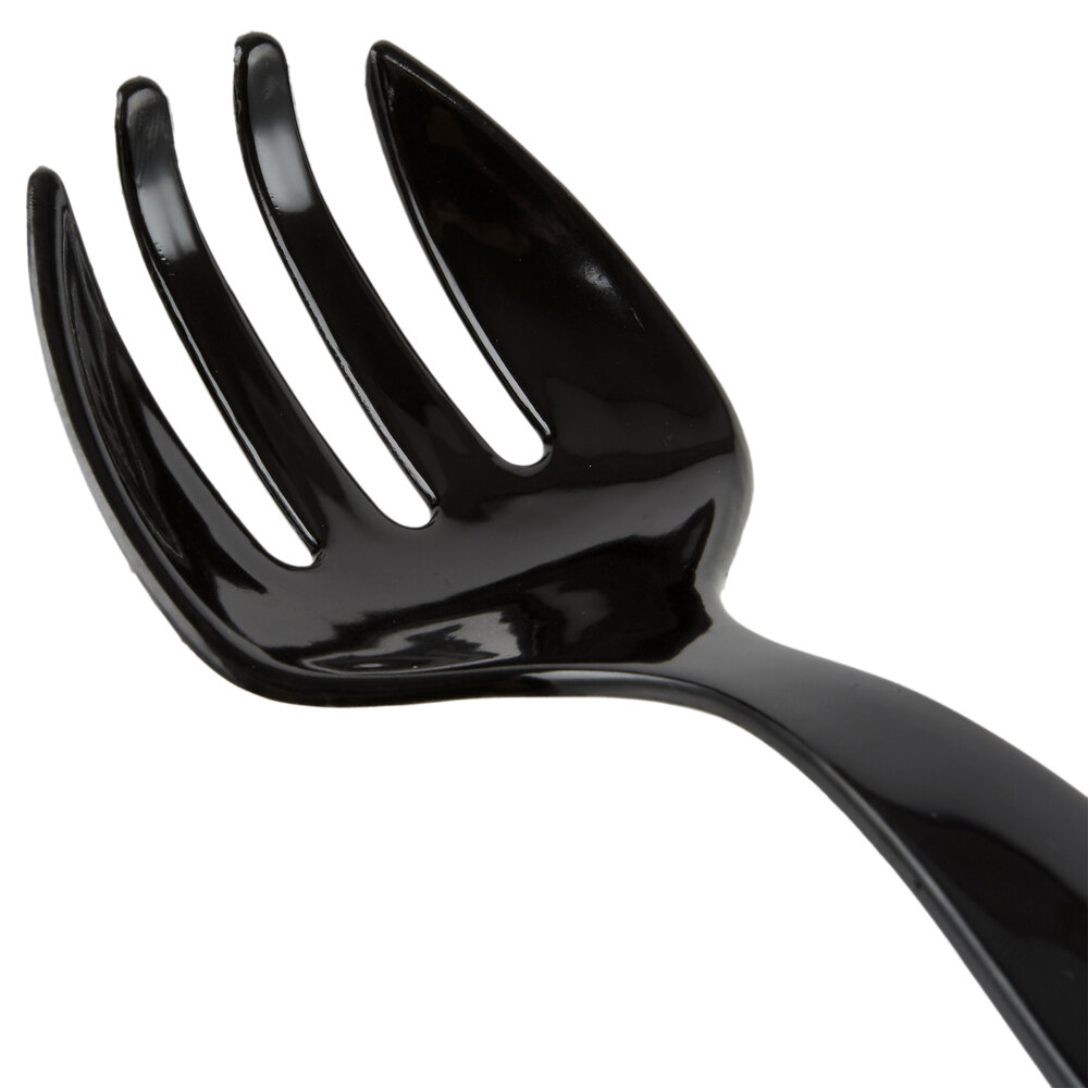 Choice 8 1/2" Black Disposable Plastic Serving Fork 72/Case
