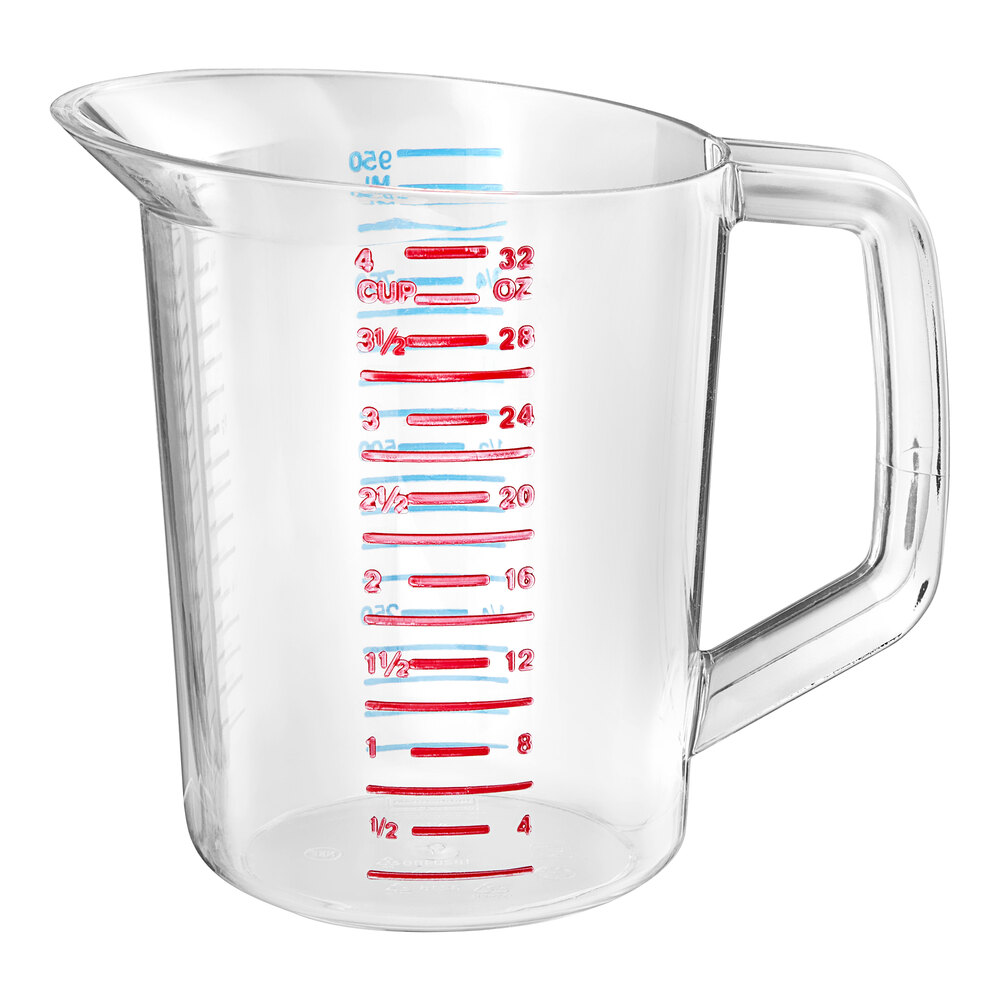 Rubbermaid Commercial Bouncer Measuring Cup - 0.5 Quart (1 Pint) Clear Polycarbonate - View #2