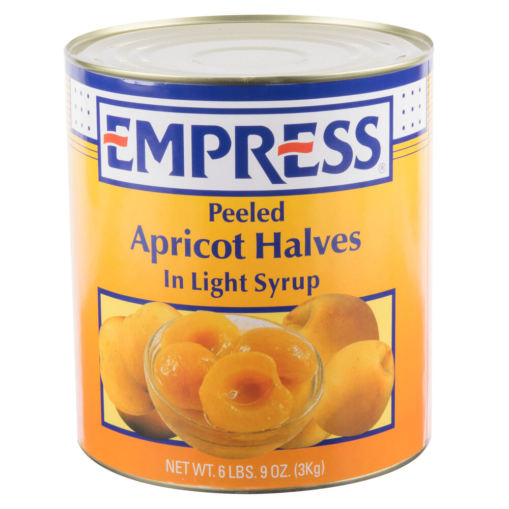 10 Can Peeled Apricot Halves in Light Syrup