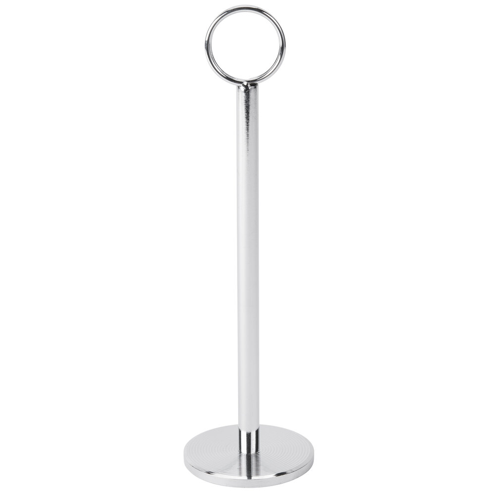 8" Stainless Steel Menu / Card Holder