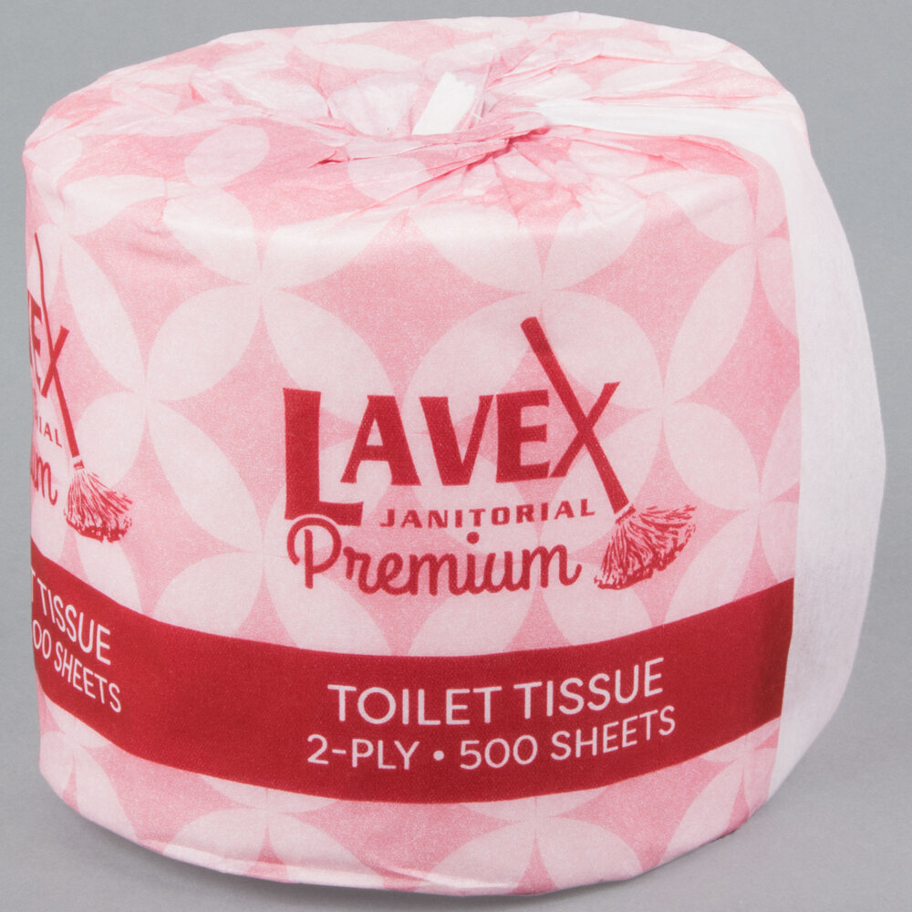 Lavex Janitorial 4 1/2" x 4" Premium IndividuallyWrapped 2Ply